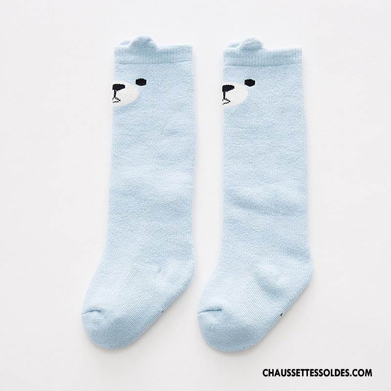 Chaussettes Longues Fille Thermiques Bébé Nouveau Hiver Milieu Enfant Blanc