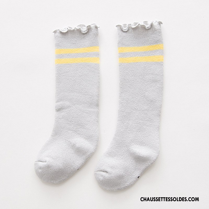 Chaussettes Longues Fille Thermiques Bébé Nouveau Hiver Milieu Enfant Blanc