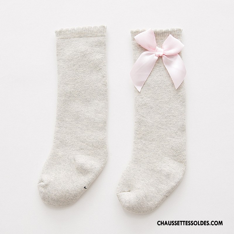 Chaussettes Longues Fille Thermiques Bébé Nouveau Hiver Milieu Enfant Blanc