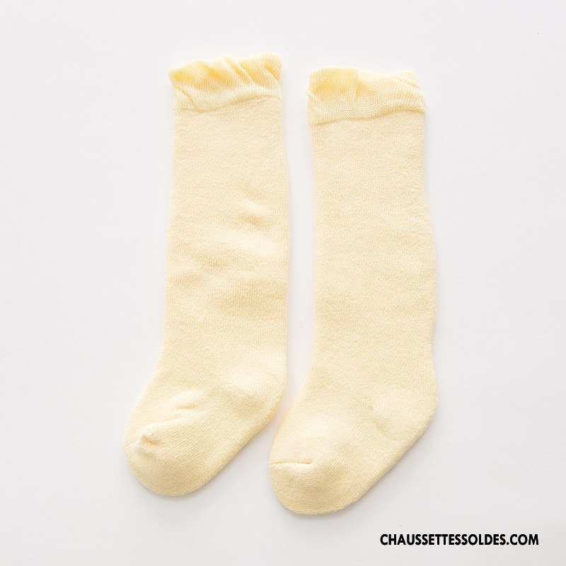 Chaussettes Longues Fille Thermiques Bébé Nouveau Hiver Milieu Enfant Blanc