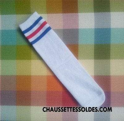 Chaussettes Longues Fille Élève Enfant Femme Milieu Printemps Mouvement Blanc Noir