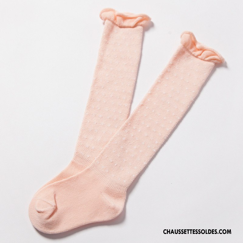 Chaussettes Longues Fille Été Bébé Engrener Légère Long Stock Haute Bleu