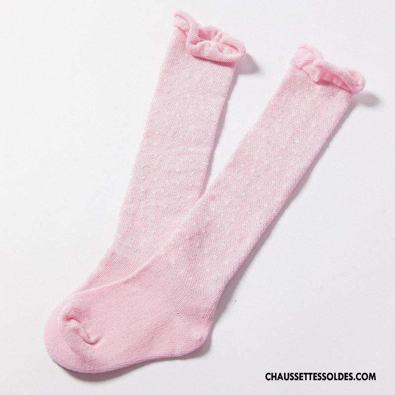 Chaussettes Longues Fille Été Bébé Engrener Légère Long Stock Haute Bleu