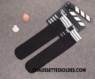 Chaussettes Longues Fille Été Légère Enfant Bébé Haute Engrener Blanc