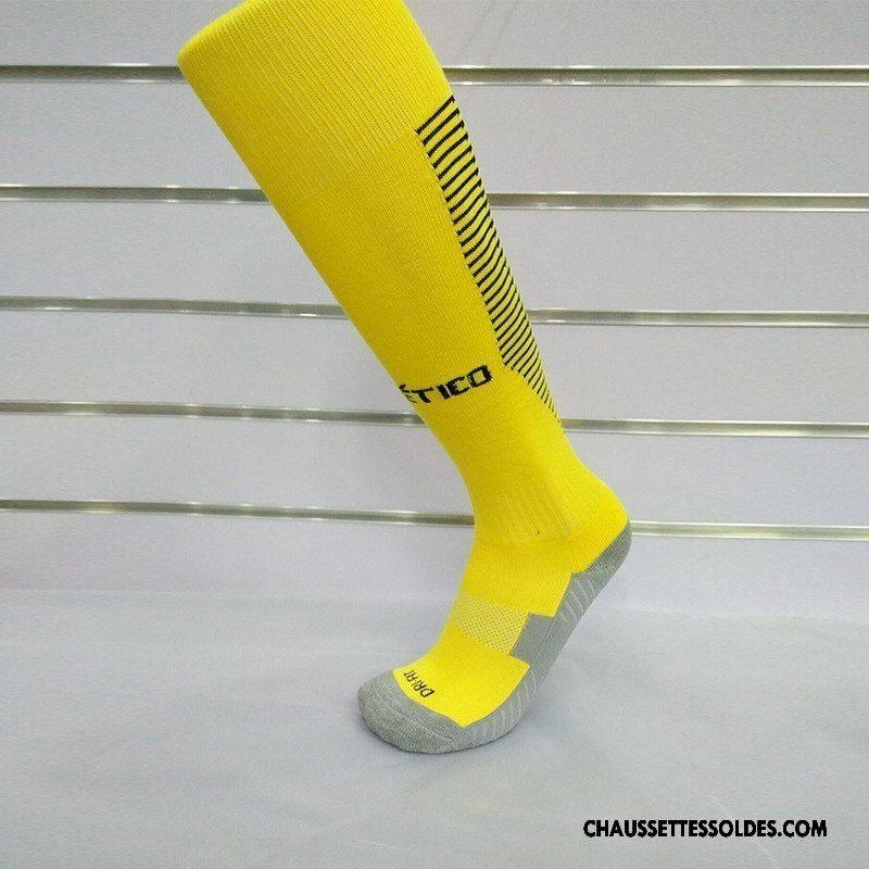 Chaussettes Longues Homme Absorber La Sueur Long Stock Mouvement Serviette Antidérapant Respirant Jaune