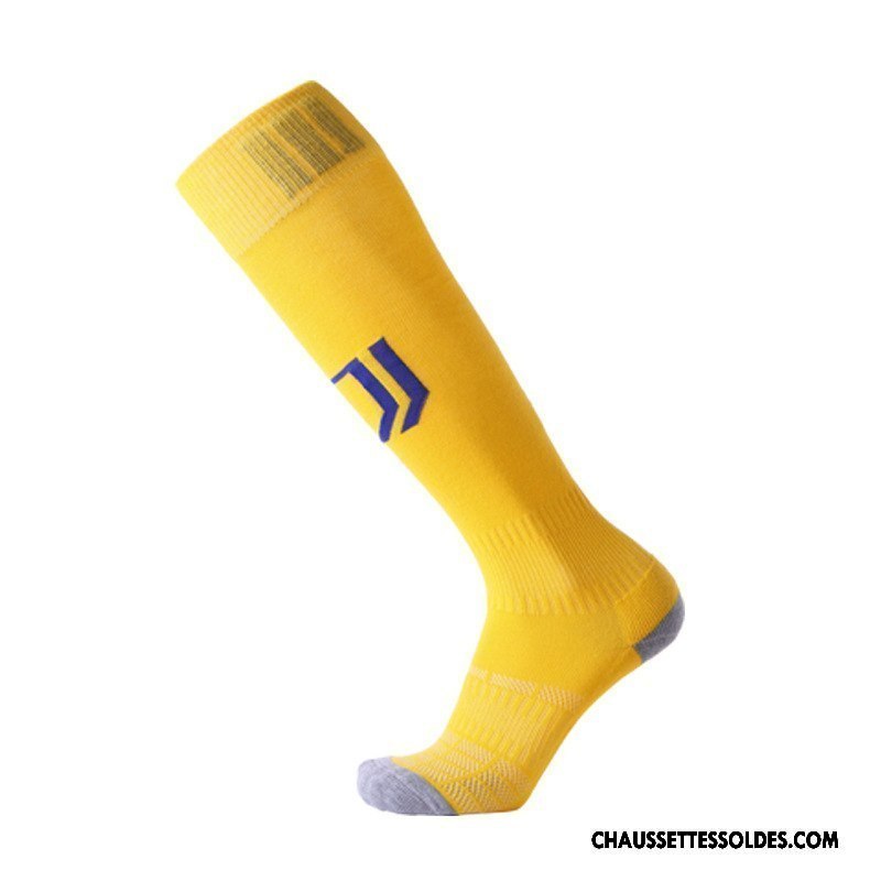 Chaussettes Longues Homme Absorber La Sueur Long Stock Mouvement Serviette Antidérapant Respirant Jaune