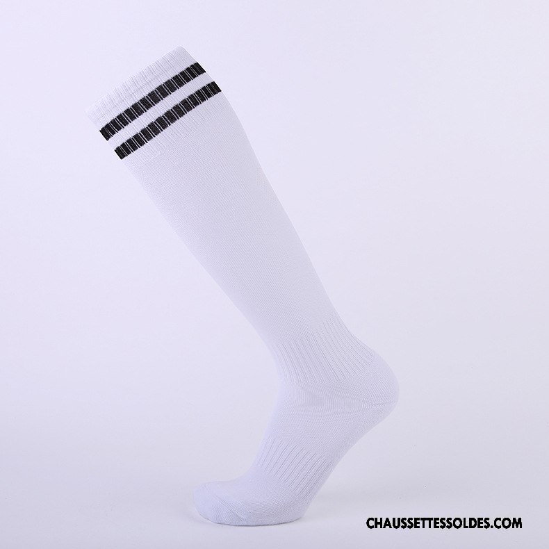 Chaussettes Longues Homme Absorber La Sueur Mouvement Serviette Long Stock Renforcé Respirant Noir