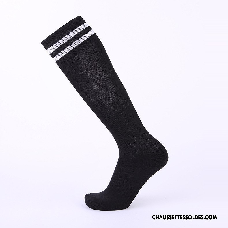 Chaussettes Longues Homme Absorber La Sueur Mouvement Serviette Long Stock Renforcé Respirant Noir
