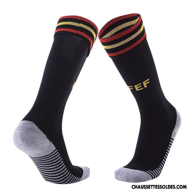 Chaussettes Longues Homme Absorber La Sueur Porter Antidérapant Long Stock Serviette Entraînement Rouge