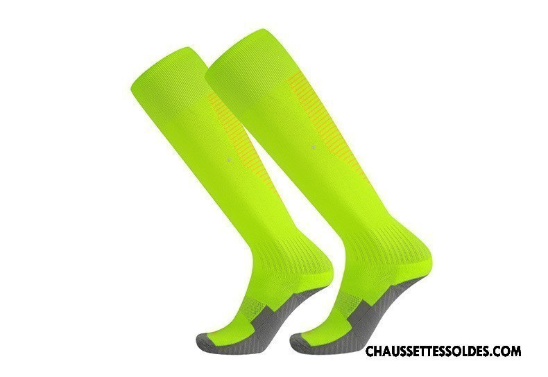 Chaussettes Longues Homme Adulte Absorber La Sueur Long Stock Rayé Antidérapant Mouvement Vert