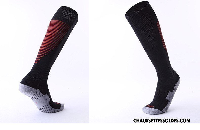 Chaussettes Longues Homme Adulte Absorber La Sueur Long Stock Rayé Antidérapant Mouvement Vert