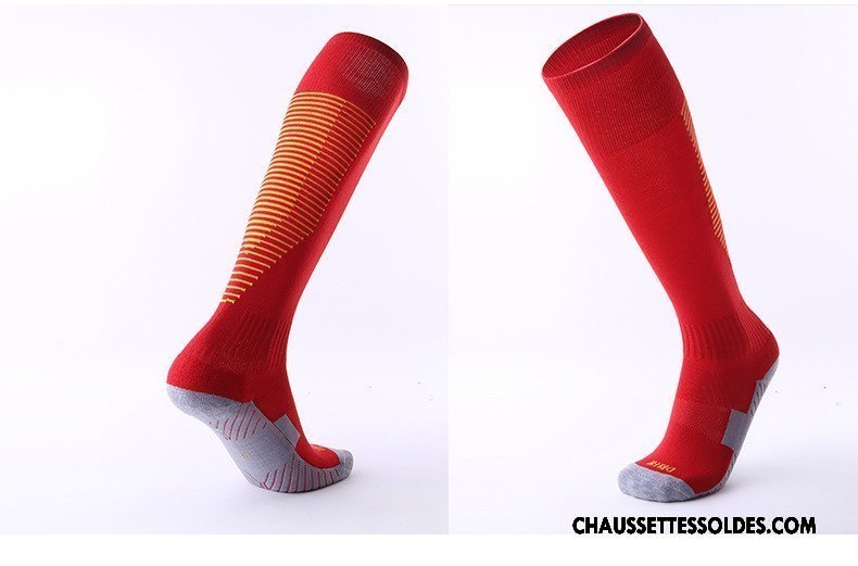 Chaussettes Longues Homme Adulte Absorber La Sueur Long Stock Rayé Antidérapant Mouvement Vert