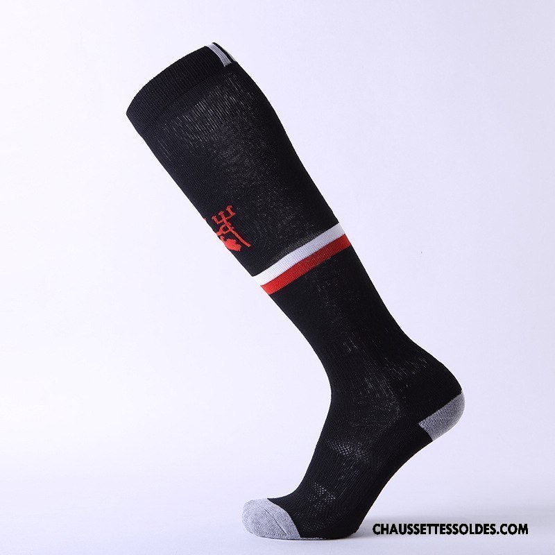 Chaussettes Longues Homme Adulte Mouvement Absorber La Sueur Porter Renforcé Antidérapant Blanc