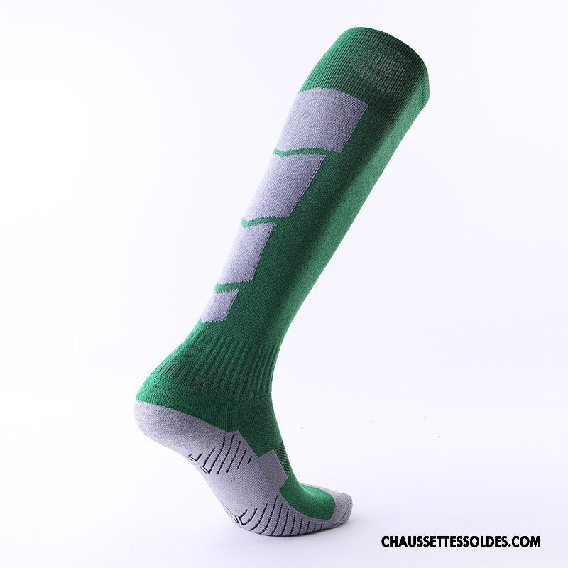 Chaussettes Longues Homme Antidérapant De Plein Air Renforcé Absorber La Sueur Mouvement Terry Blanc