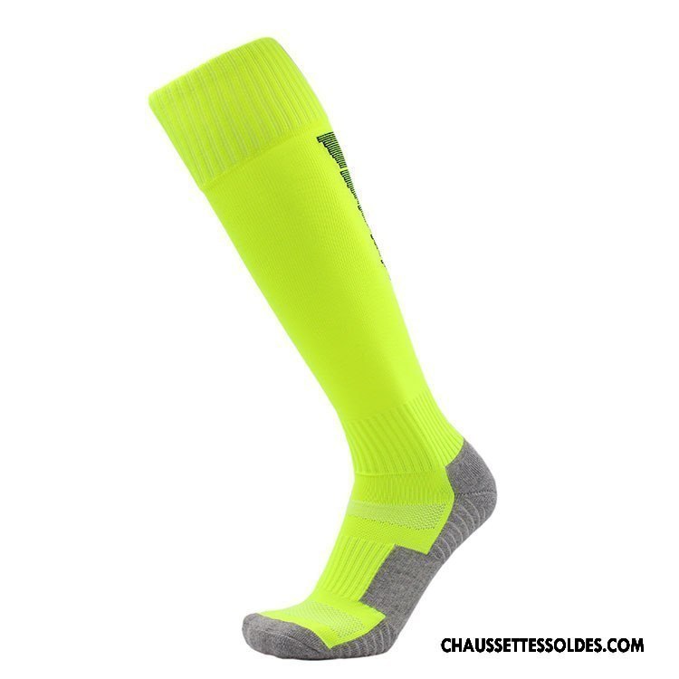 Chaussettes Longues Homme Antidérapant Mouvement Orange Serviette Haute Long Stock