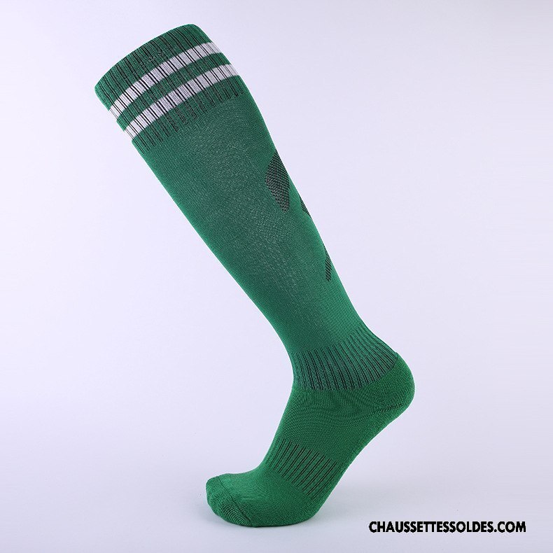 Chaussettes Longues Homme Antidérapant Porter Long Stock Renforcé Élastique Serviette Noir
