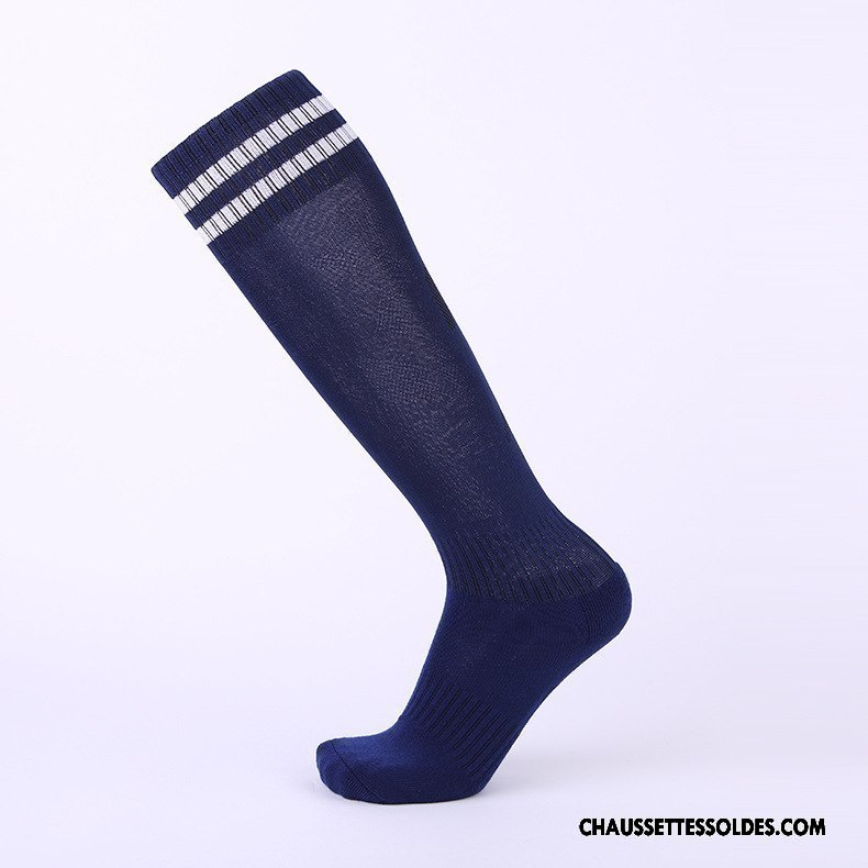 Chaussettes Longues Homme Antidérapant Porter Long Stock Renforcé Élastique Serviette Noir