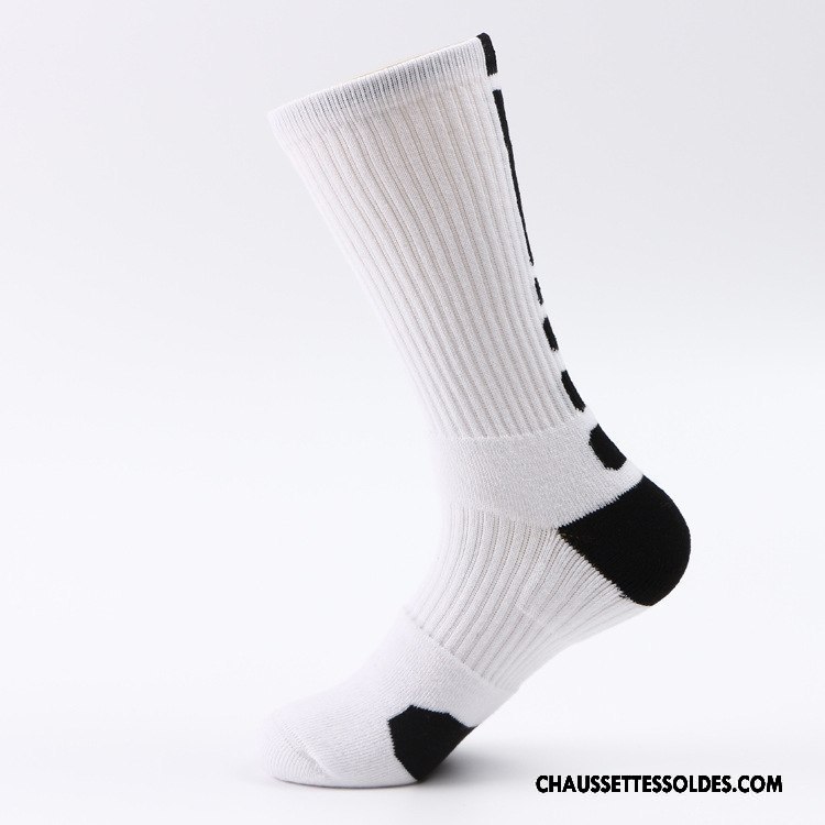 Chaussettes Longues Homme Coton Bio Haute Milieu Absorber La Sueur Cushioning Serviette Bleu