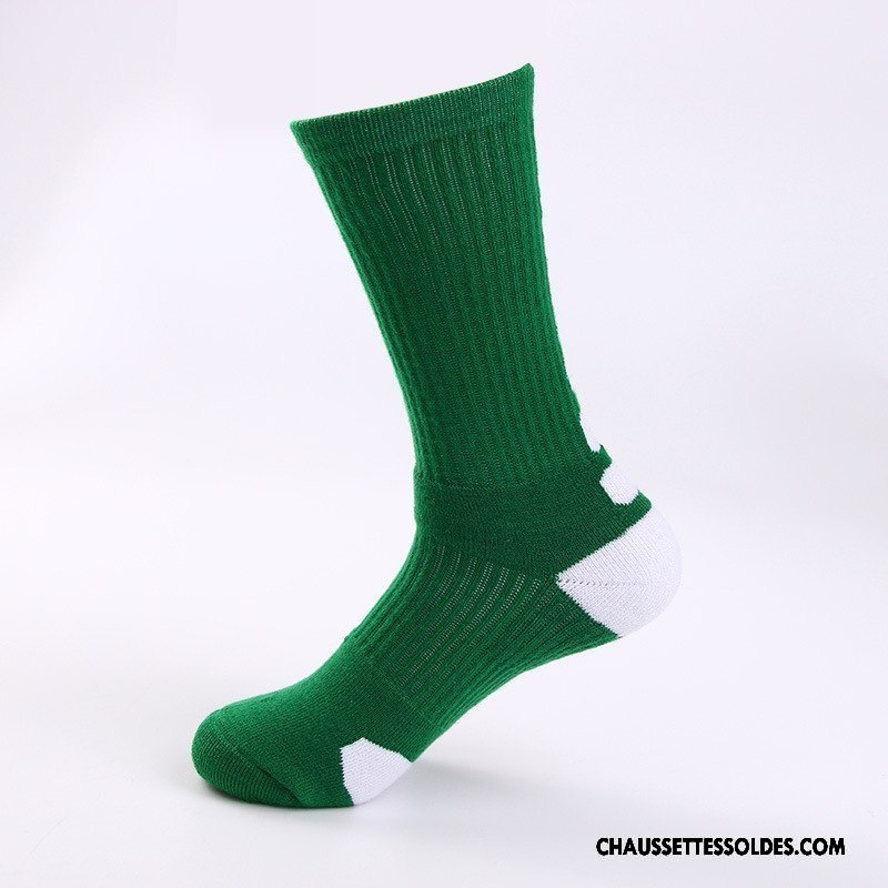 Chaussettes Longues Homme Coton Bio Haute Milieu Absorber La Sueur Cushioning Serviette Bleu