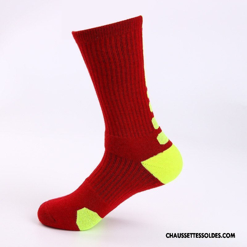Chaussettes Longues Homme Coton Bio Haute Milieu Absorber La Sueur Cushioning Serviette Bleu
