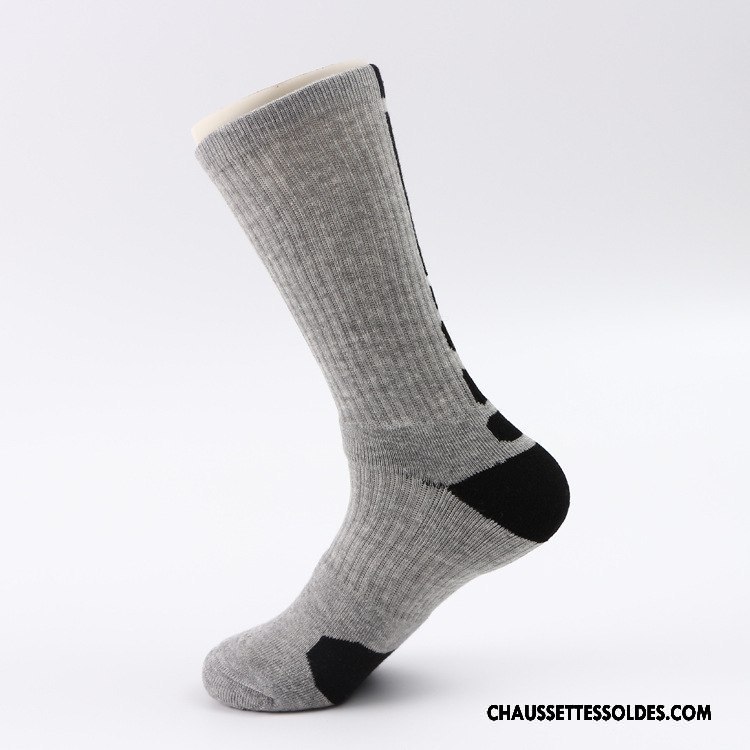 Chaussettes Longues Homme Coton Bio Haute Milieu Absorber La Sueur Cushioning Serviette Bleu