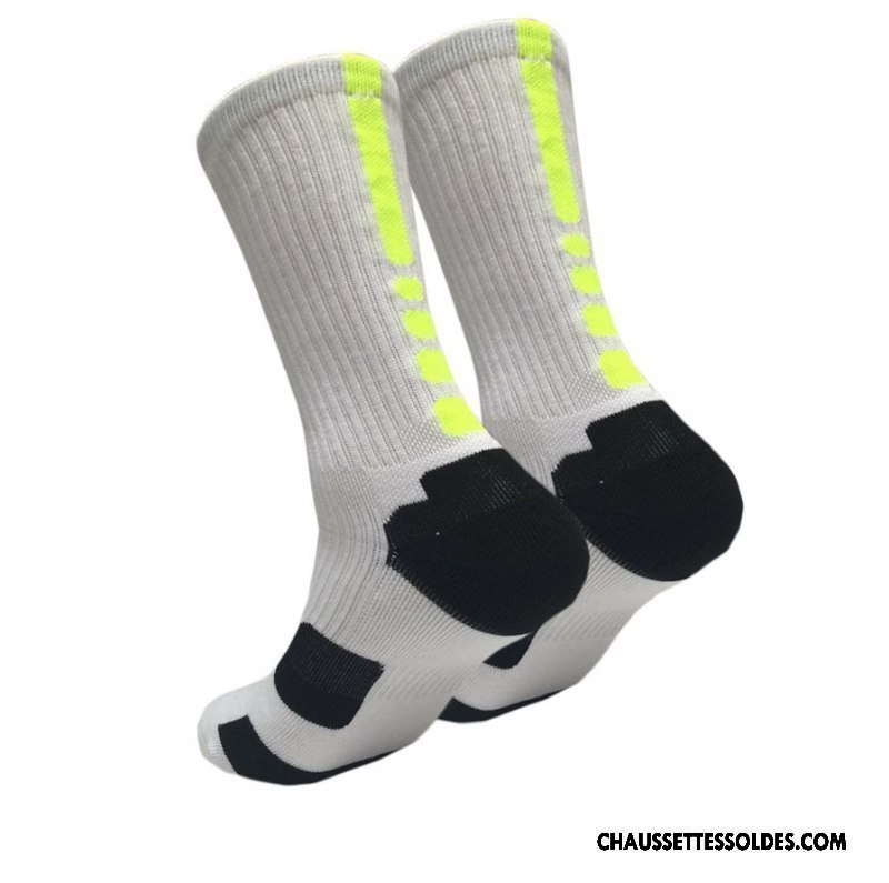 Chaussettes Longues Homme De Plein Air Haute Renforcé Serviette Long Stock Basket Blanc