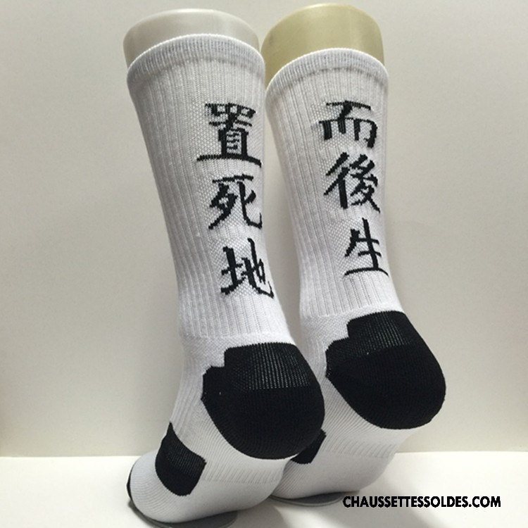 Chaussettes Longues Homme De Plein Air Haute Renforcé Serviette Long Stock Basket Blanc