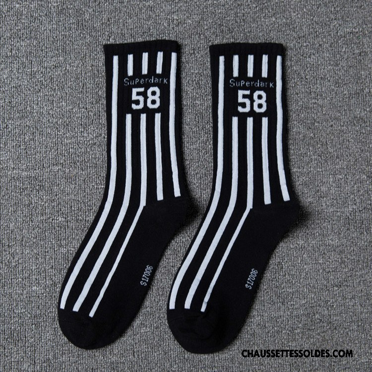 Chaussettes Longues Homme Hiver Haute Thermiques Coton Bio Europe Tendance Blanc Noir Gris