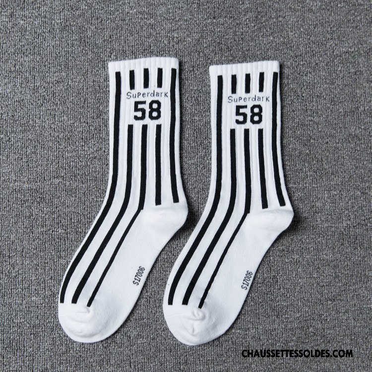 Chaussettes Longues Homme Hiver Haute Thermiques Coton Bio Europe Tendance Blanc Noir Gris