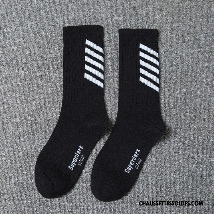 Chaussettes Longues Homme Hiver Haute Thermiques Coton Bio Europe Tendance Blanc Noir Gris