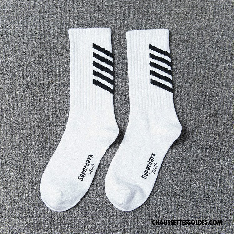 Chaussettes Longues Homme Hiver Haute Thermiques Coton Bio Europe Tendance Blanc Noir Gris