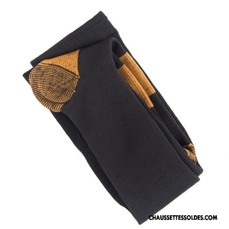 Chaussettes Longues Homme Le Nouveau Basket Mouvement Respirant Milieu Élasticité Noir