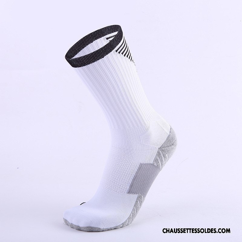 Chaussettes Longues Homme Le Nouveau Milieu Antidérapant Basket Mouvement Respirant Noir