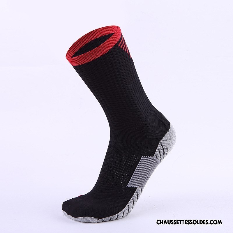 Chaussettes Longues Homme Le Nouveau Milieu Antidérapant Basket Mouvement Respirant Noir