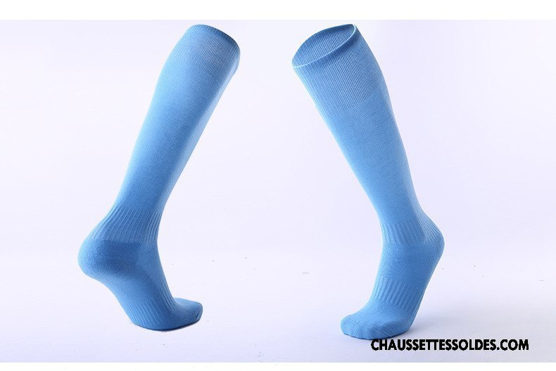 Chaussettes Longues Homme Long Stock Renforcé Porter Mouvement Serviette Absorber La Sueur Pure Bleu