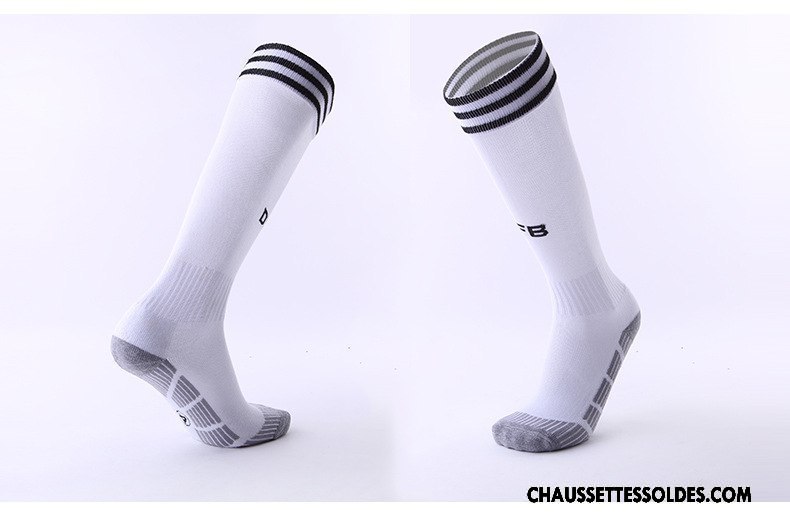 Chaussettes Longues Homme Long Stock Serviette Absorber La Sueur Renforcé Porter Mouvement Blanc