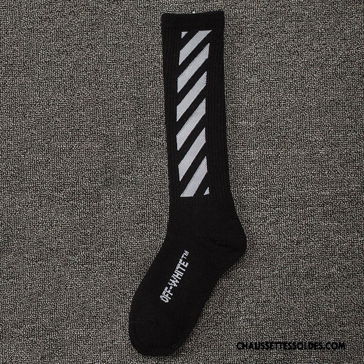 Chaussettes Longues Homme Milieu Tendance Europe Rue Vent D'université Chaussette Longue Noir