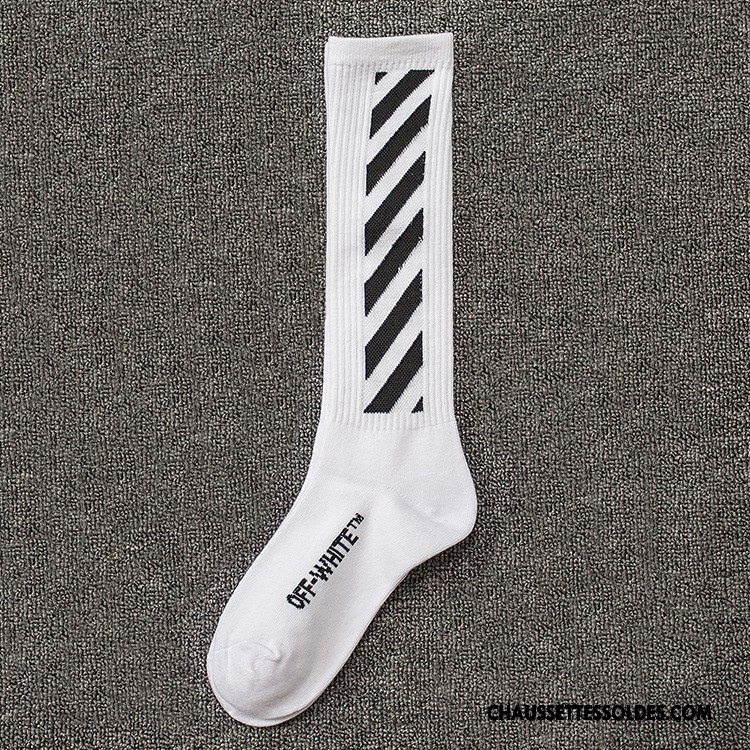 Chaussettes Longues Homme Milieu Tendance Europe Rue Vent D'université Chaussette Longue Noir