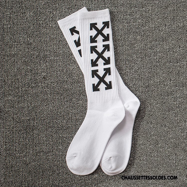 Chaussettes Longues Homme Milieu Tendance Europe Rue Vent D'université Chaussette Longue Noir