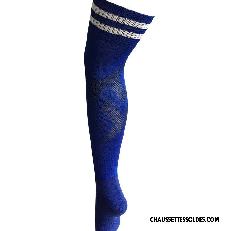 Chaussettes Longues Homme Mouvement Absorber La Sueur Serviette Adulte Bleu Marin
