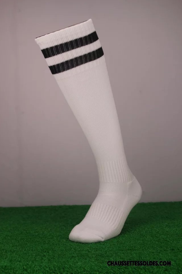 Chaussettes Longues Homme Mouvement Adulte Antidérapant Enfant Serviette Long Stock Blanc