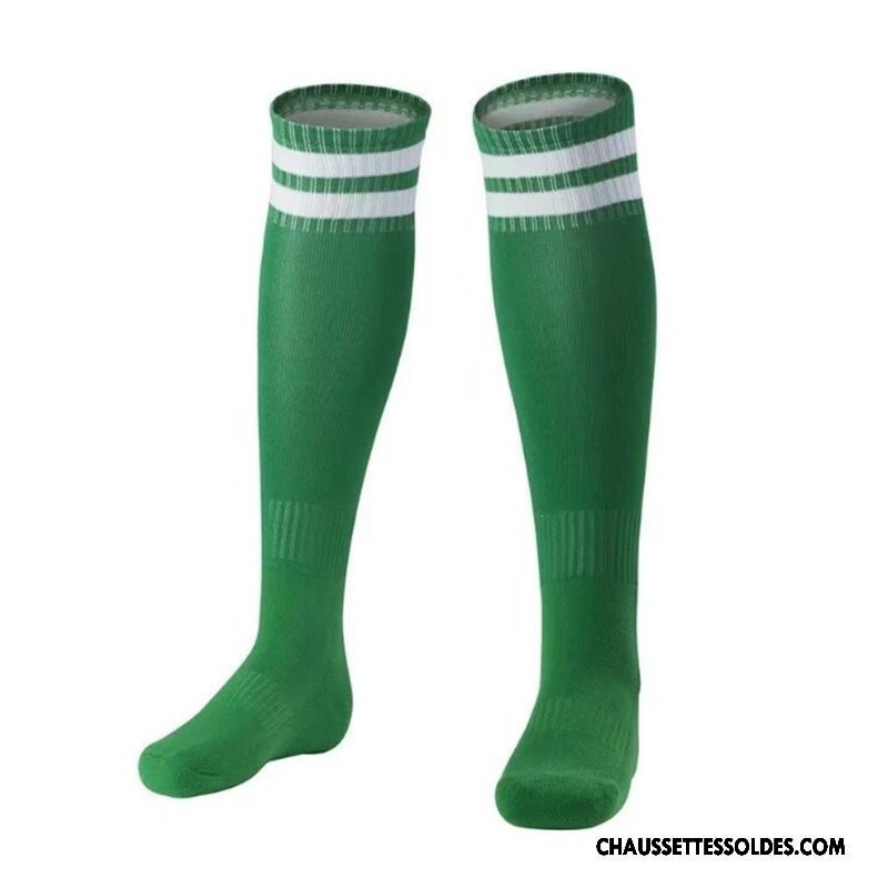 Chaussettes Longues Homme Mouvement Haute Matelassé Serviette Antidérapant Adulte Vert