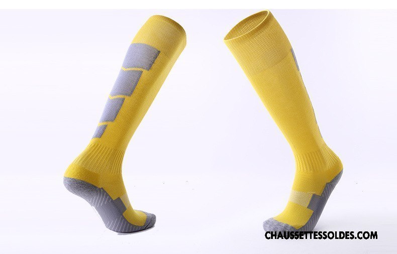 Chaussettes Longues Homme Porter Antidérapant Serviette Renforcé Mouvement Absorber La Sueur Rouge