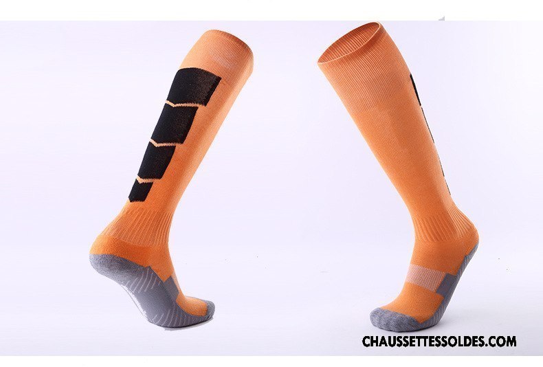 Chaussettes Longues Homme Porter Antidérapant Serviette Renforcé Mouvement Absorber La Sueur Rouge