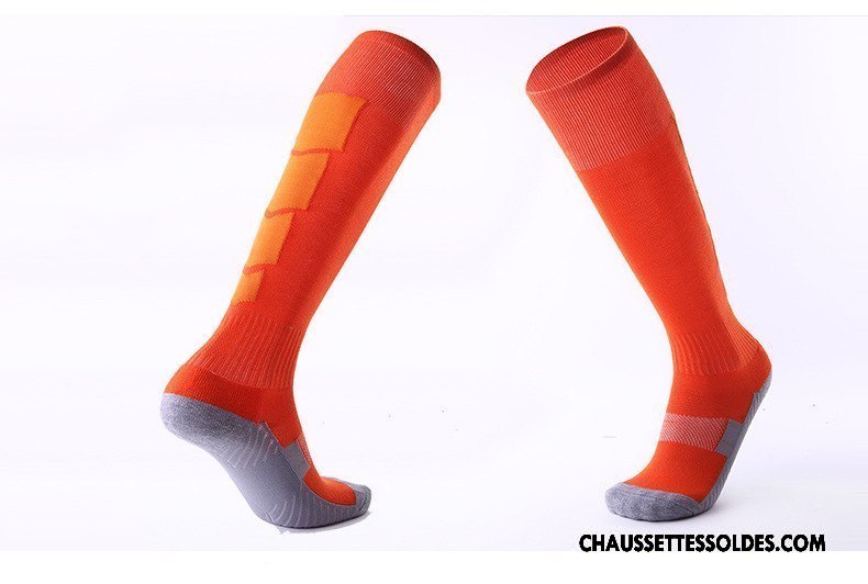 Chaussettes Longues Homme Porter Antidérapant Serviette Renforcé Mouvement Absorber La Sueur Rouge