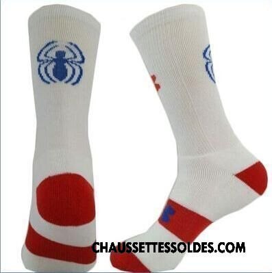 Chaussettes Longues Homme Protection Serviette Renforcé Métier Basket Mouvement Rouge