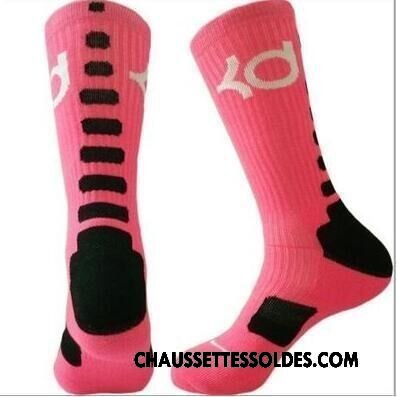 Chaussettes Longues Homme Protection Serviette Renforcé Métier Basket Mouvement Rouge