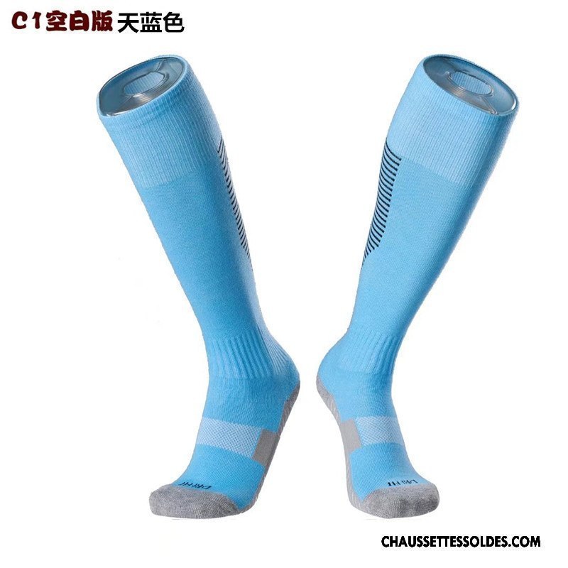 Chaussettes Longues Homme Respirant Adulte Absorber La Sueur Haute Mouvement Long Stock Bleu