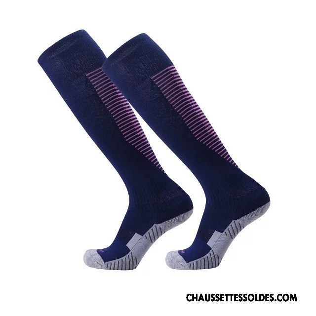 Chaussettes Longues Homme Respirant Adulte Absorber La Sueur Haute Mouvement Long Stock Bleu