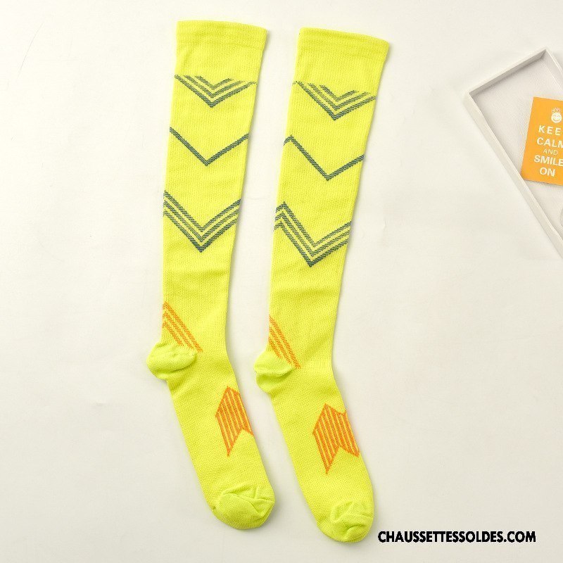 Chaussettes Longues Homme Running Décompression Mouvement Long Stock Rouge
